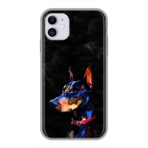 Бампер для iPhone 11 з картинкою "Песики" (Собака Мопсік)
