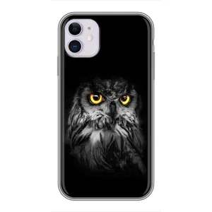Чохли з принтом СОВИ для iPhone 11 (Сова на чорному)