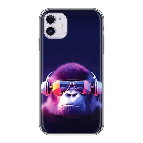Чехол с рисунком «Стильная обезьяна» для iPhone 11 Чехол с рисунком «Стильная обезьяна» для iPhone 11