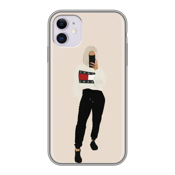 Чехол с рисунком «Стильная» для iPhone 11