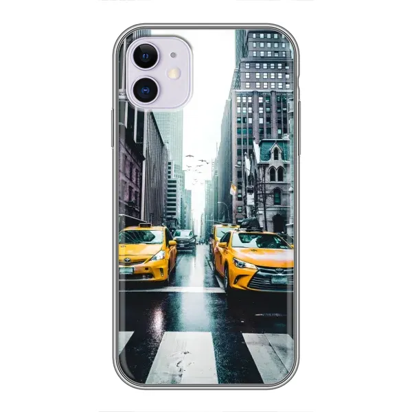 Чехол с рисунком «Такси» для iPhone 11 Чехол с рисунком «Такси» для iPhone 11