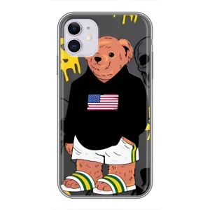 Чехлы Мишка Тедди для Айфон 11 (Teddy USA)