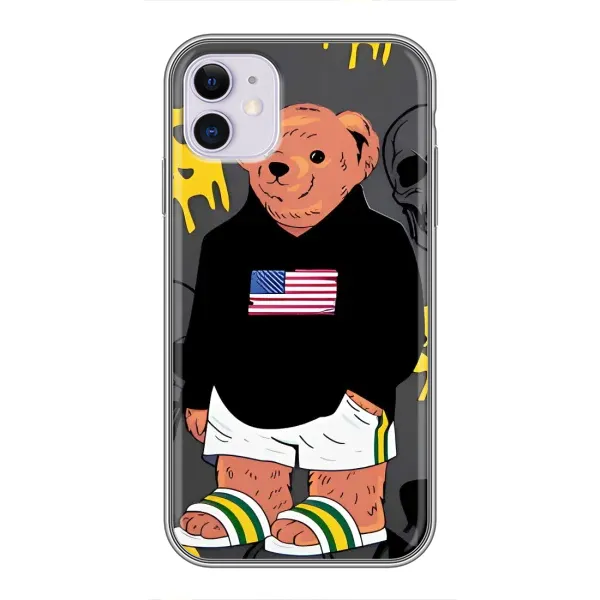 Чехол с рисунком «Teddy USA» для iPhone 11 Чехол с рисунком «Teddy USA» для iPhone 11