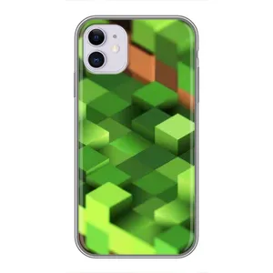 Чехлы для iPhone 11 (Персонажи Майн Крафт) (Текстура)