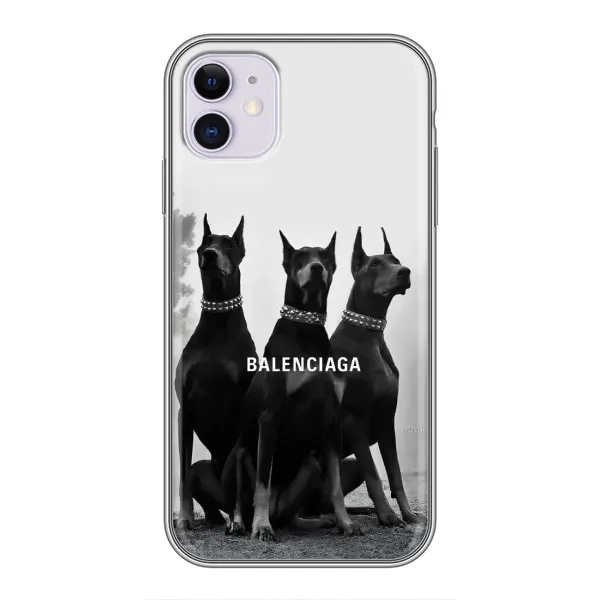 Чехол с рисунком «Три добермана» для iPhone 11