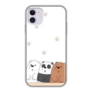 Чохли з зображенням різних тварин на iPhone 11 (Здивовані ведмедики)