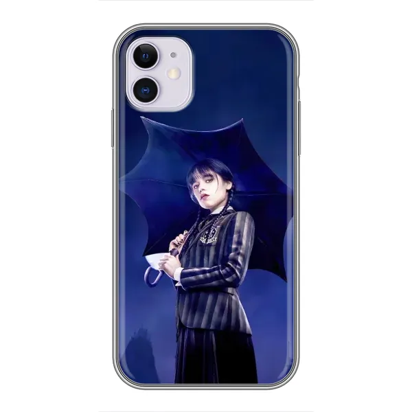 Чехол с рисунком «Уэнсдей с зонтом» для iPhone 11 Чехол с рисунком «Уэнсдей с зонтом» для iPhone 11