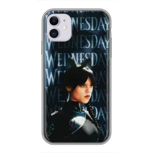 Чохол з картинкою Венсдей на iPhone 11 (Вендсдей з ушками)