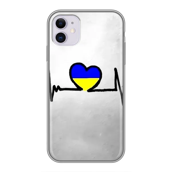 Чехол с рисунком «Украинская кардиограмма» для iPhone 11