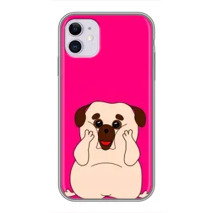 Чохол (ТПУ) Милі песики для iPhone 11 (Веселий Мопсік)