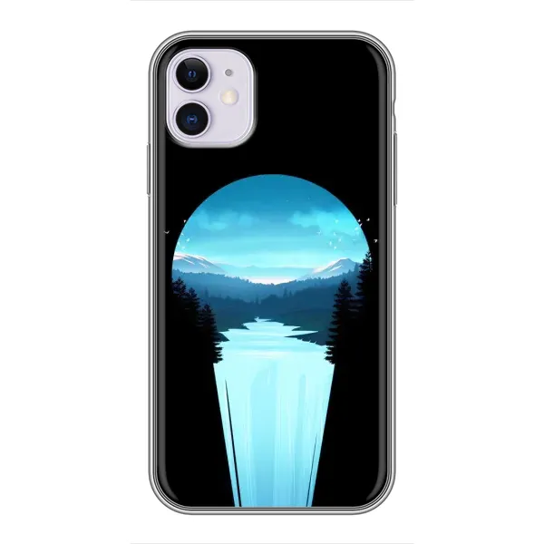Чехол с рисунком «Синий Водопад» для iPhone 11 Чехол с рисунком «Синий Водопад» для iPhone 11