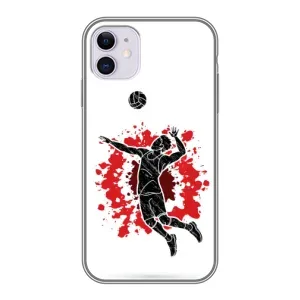 Чохли з прінтом Спортивна тематика для iPhone 11 (Волейболіст)