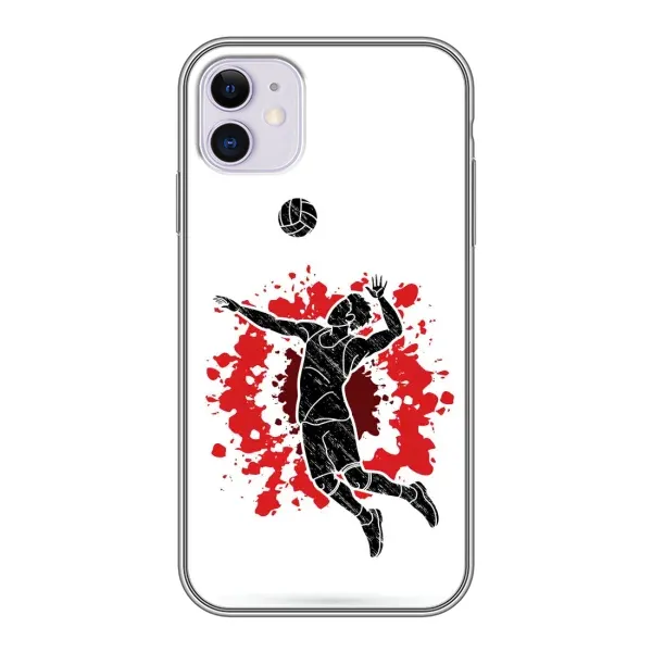 Чехол с рисунком «Волейболист» для iPhone 11 Чехол с рисунком «Волейболист» для iPhone 11