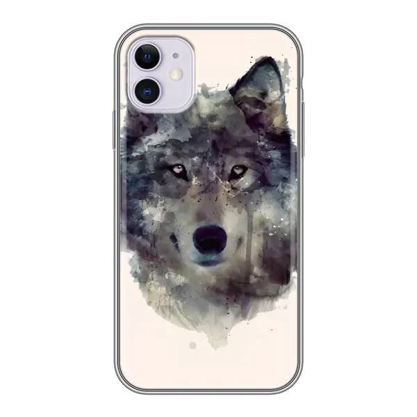 Чехол с рисунком «Волк» для iPhone 11 Чехол с рисунком «Волк» для iPhone 11