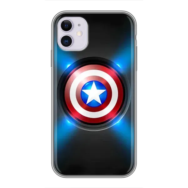 Чехол с рисунком «Яркий Щит Капитана» для iPhone 11 Чехол с рисунком «Яркий Щит Капитана» для iPhone 11
