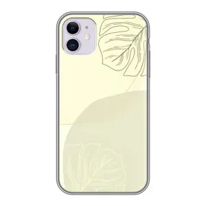 Чехол цветочный дизайн для iPhone 11 (Зелёный фон)