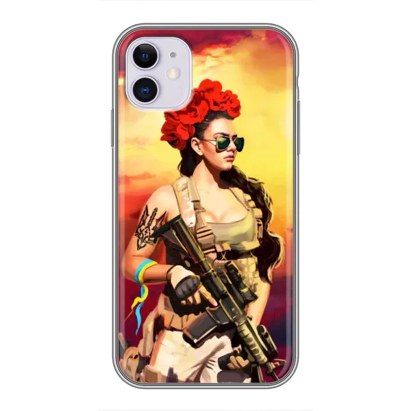 Чехол с рисунком «Женщина солдат» для iPhone 11 Чехол с рисунком «Женщина солдат» для iPhone 11