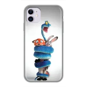 Силіконовий чохол з принтом Зоотрополіс для iPhone 11 (Змія Зоо)