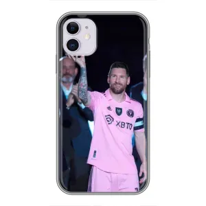 Чехлы Лео Месси в Майами на iPhone 11 (Золотой мяч Месси)