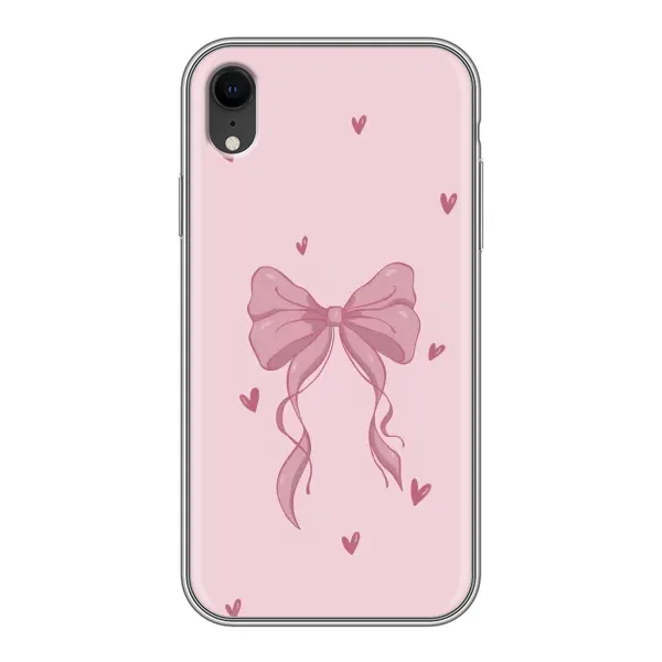 Чехол с рисунком «Бант на розовом» для iPhone Xr Чехол с рисунком «Бант на розовом» для iPhone Xr