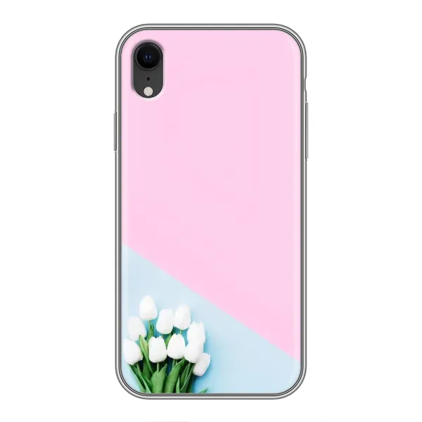 Чехол с рисунком «Белые тюльпаны» для iPhone Xr Чехол с рисунком «Белые тюльпаны» для iPhone Xr