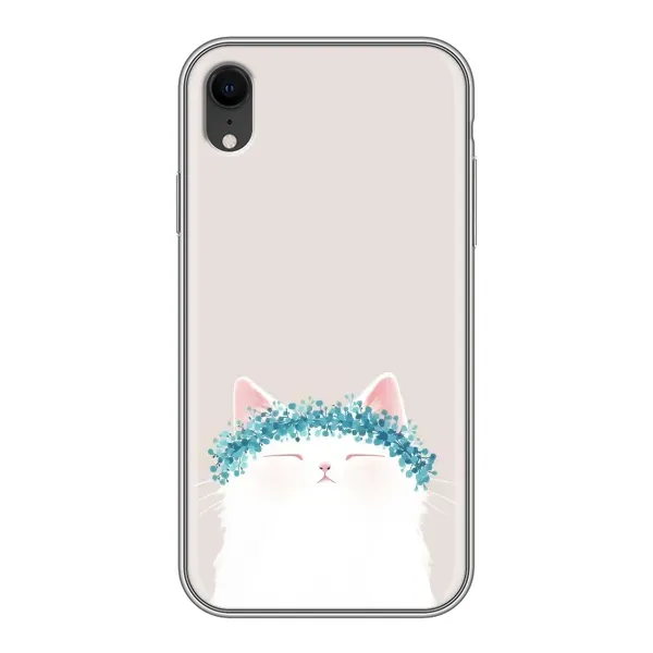 Чехол с рисунком «Белый котик» для iPhone Xr Чехол с рисунком «Белый котик» для iPhone Xr