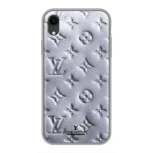Текстурний Чохол Louis Vuitton для Айфон Xr (Білий ЛВ)
