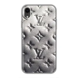 Текстурний Чохол Louis Vuitton для Айфон Xr (Бежевий ЛВ)