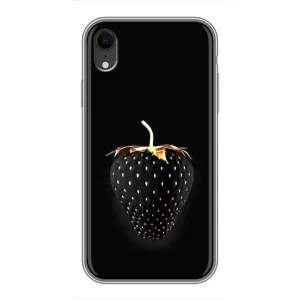 Чохол з зображенням смачної їжі для iPhone Xr (Чорна полуниця)