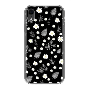 Чехлы с тематикой "ЦВЕТЫ" на iPhone Xr (цветение на чорном)
