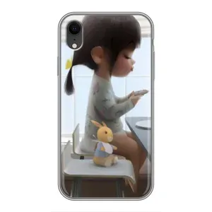 Дівчачий Чохол для iPhone Xr (ДІвчина з іграшкою)