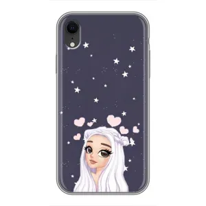Чехол Стильные девушки на iPhone Xr (Девушка и сердечки)