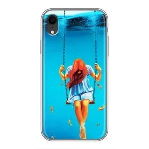 Чехол Стильные девушки на iPhone Xr (Девушка на качели)