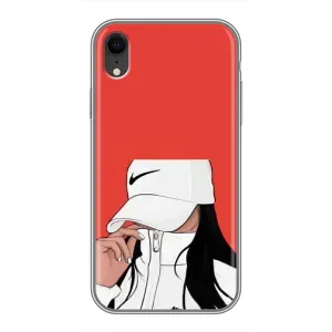 Силиконовый Чехол на iPhone Xr с картинкой Стильных Девушек (Девушка Nike)