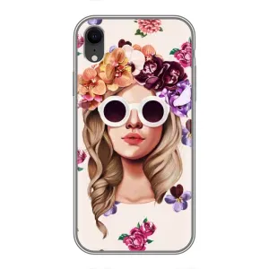 Чехол с картинкой Модные Девчонки iPhone Xr (Девушка в очках)