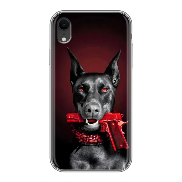 Чехол с рисунком «Доберман злой» для iPhone Xr Чехол с рисунком «Доберман злой» для iPhone Xr