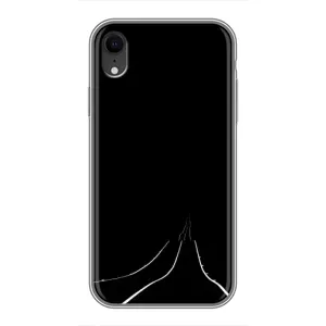 Чехол с картинками на черном фоне для iPhone Xr (Дорога)