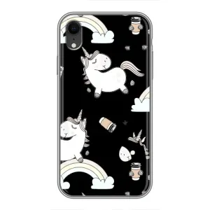 Чохол Unicorn на iPhone Xr (Єдинорог з кавою)