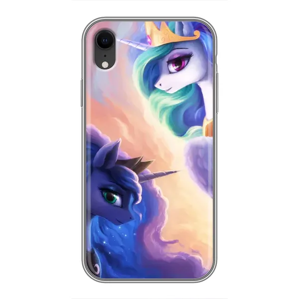 Чехол с рисунком «Единорожки на тучках» для iPhone Xr Чехол с рисунком «Единорожки на тучках» для iPhone Xr