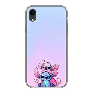 Чехол с рисунком Стич для iPhone Xr (Энджл и Стич)