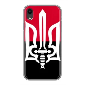 Чехлы УПА (Красно-Чёрный) на iPhone Xr (Герб Украины)
