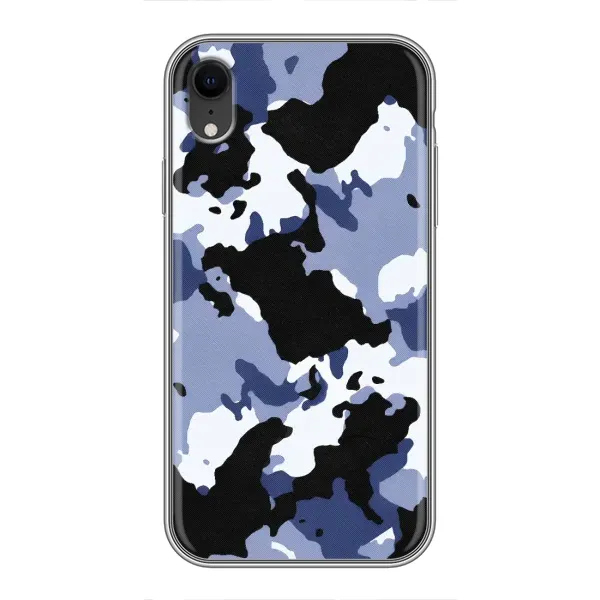 Чехол с рисунком «Камуфляжный Серый» для iPhone Xr