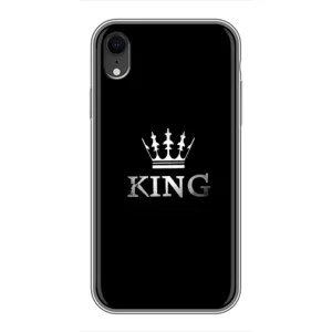 Чехол (Корона на чёрном фоне) для Айфон Xr (KING)