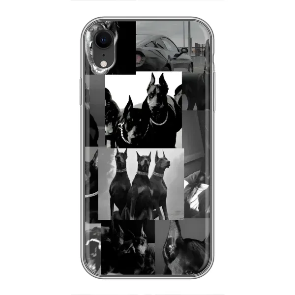Чехол с рисунком «Коллаж Доберман» для iPhone Xr Чехол с рисунком «Коллаж Доберман» для iPhone Xr
