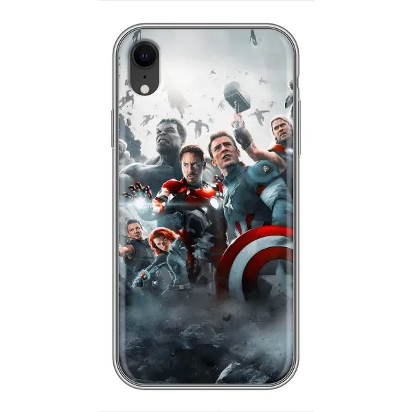 Чехол с рисунком «Команда марвел» для iPhone Xr