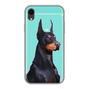 Чехол с рисунком «Король доберман» для iPhone Xr