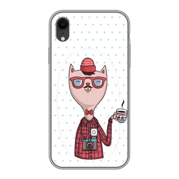 Чехол с рисунком «Кот аристократ» для iPhone Xr Чехол с рисунком «Кот аристократ» для iPhone Xr