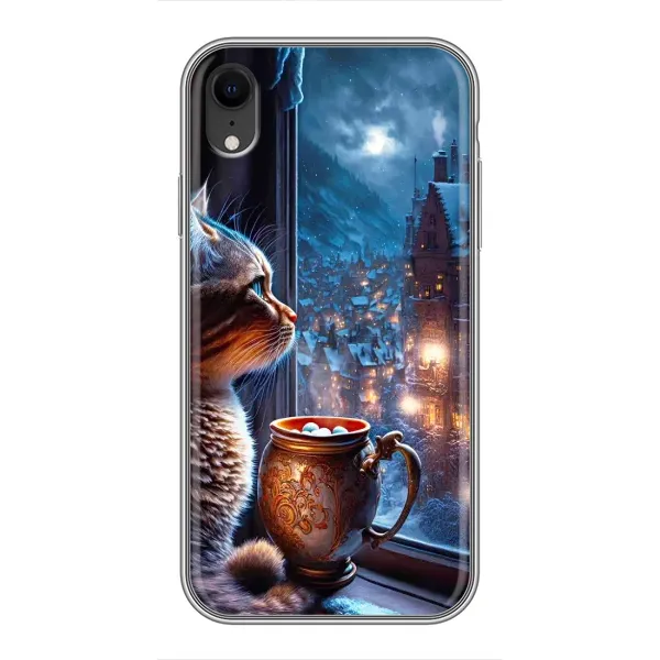 Чехол с рисунком «Кот новогодний» для iPhone Xr Чехол с рисунком «Кот новогодний» для iPhone Xr