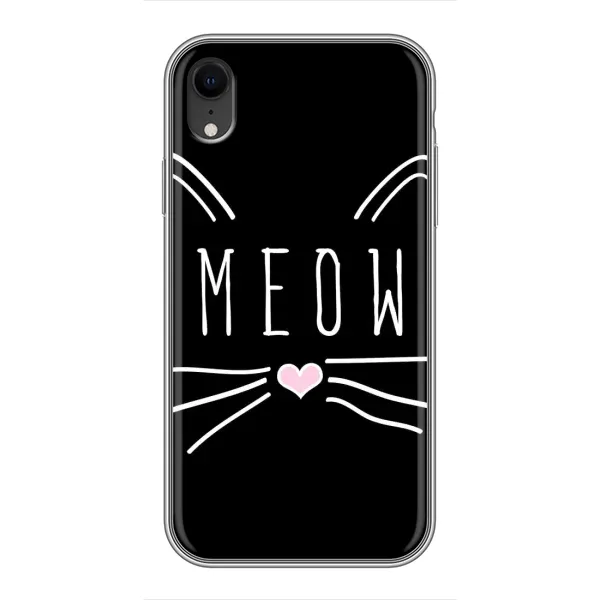 Чехол с рисунком «КОТИК MEOW» для iPhone Xr Чехол с рисунком «КОТИК MEOW» для iPhone Xr