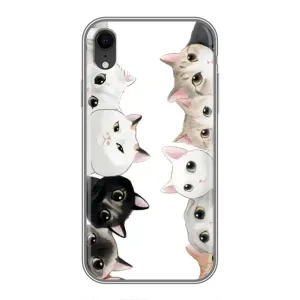Силіконовий чохол з котиком для iPhone Xr (Коти)